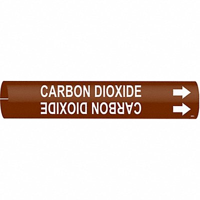 Pipe Marker Carbon Dioxide 2 13/16in H