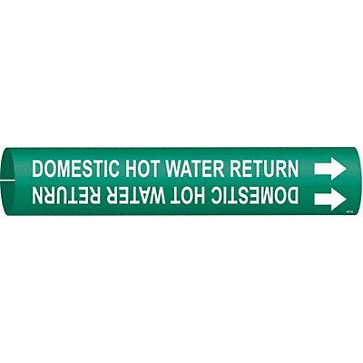 Pipe Mrkr Domestic Hot Watr Return 2in H