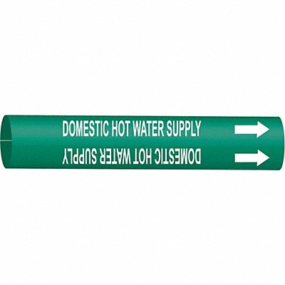 Pipe Marker Domestic Hot Water Supply