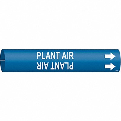 Pipe Marker Plant Air 2 in H 2 in W