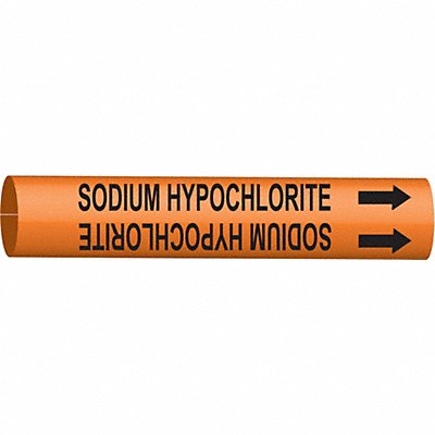 Pipe Mrkr Sodium Hypchlrte 10in H 24in W