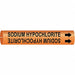 Pipe Marker Sodium Hypochlorite