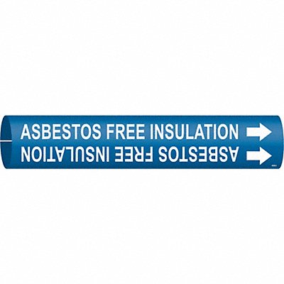 Pipe Mrkr Asbestos Free Insulation 2in H