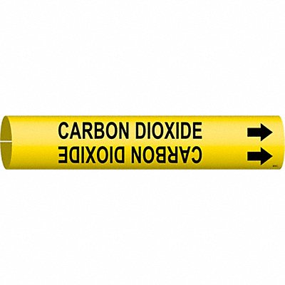 Pipe Marker Carbon Dioxide 2 in H 2 in W