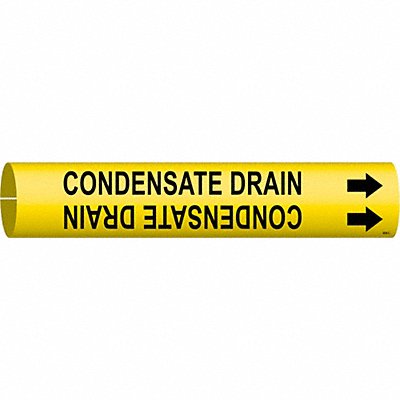 Pipe Marker Condensate Drain 2in H 2in W