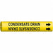 Pipe Marker Condensate Drain 2in H 2in W