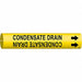 Pipe Marker Condensate Drain 2 13/16in H