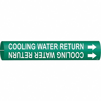 Pipe Mrkr Cooling Watr Retrn 2in H 2in W