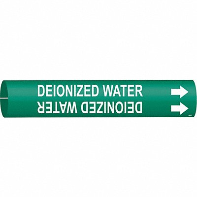 Pipe Marker Deionized Water 2in H 2in W