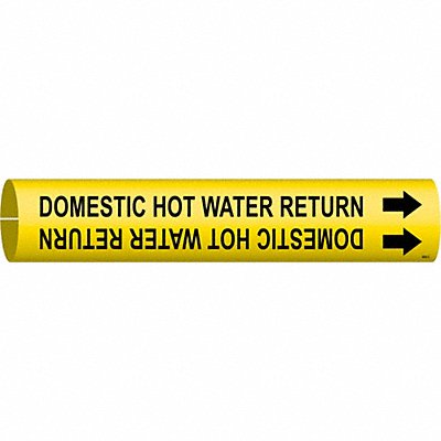 Pipe Mrkr Domestic Hot Watr Return 2in H