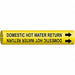 Pipe Mrkr Domestic Hot Watr Return 2in H