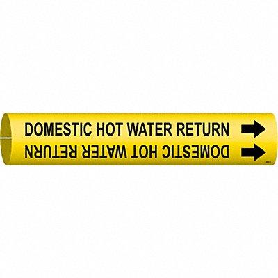 Pipe Marker Domestic Hot Water Return