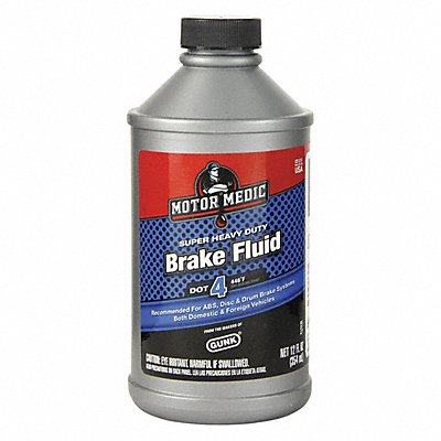 Brake Fluid 12 oz Size Plastic Bottle