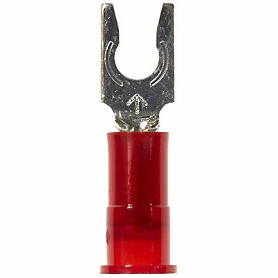 Fork Terminal Tin Copper Red PK100