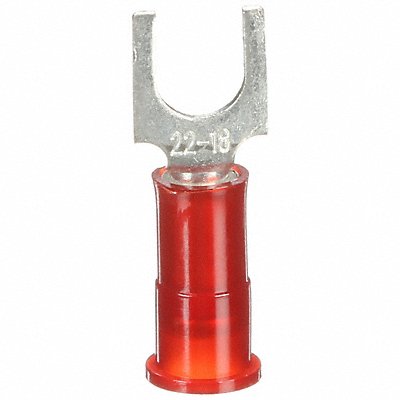 Fork Terminal Tin Copper Red PK100