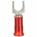 Fork Terminal Tin Copper Red PK100