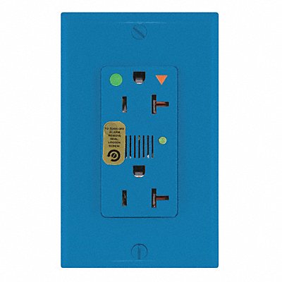 Straight Blade Receptacle Blue