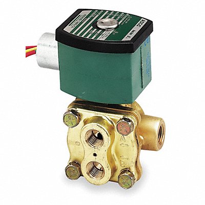 Solenoid Valve withManual Operator Brass