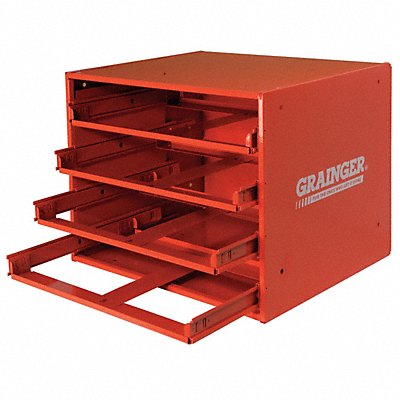 SldngDrwrCabFrame Red Glide Steel 4Bx