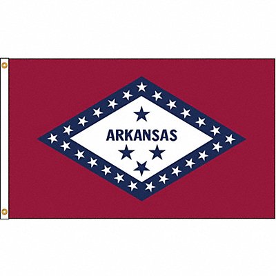 D3772 Arkansas Flag 5x8 Ft Nylon