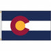 D3772 Colorado Flag 5x8 Ft Nylon