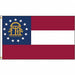 D3772 Georgia Flag 5x8 Ft Nylon