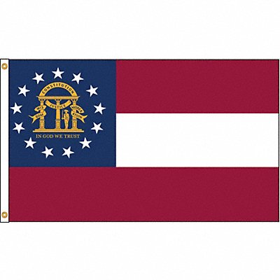 D3771 Georgia Flag 4x6 Ft Nylon