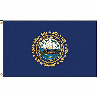 D3772 New Hampshire Flag 5x8 Ft Nylon