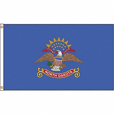 D3772 North Dakota Flag 5x8 Ft Nylon