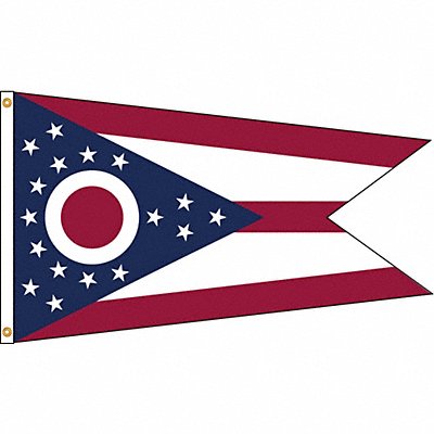 D3772 Ohio Flag 5x8 Ft Nylon