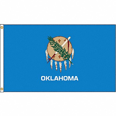 D3772 Oklahoma Flag 5x8 Ft Nylon