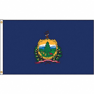 D3772 Vermont Flag 5x8 Ft Nylon