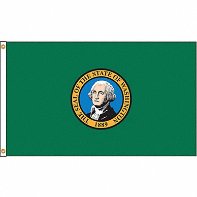 D3772 Washington Flag 5x8 Ft Nylon