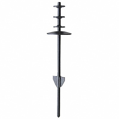 Ground Spike 4in Steel Black