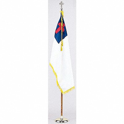 Christian Flag Set W/base Nylon