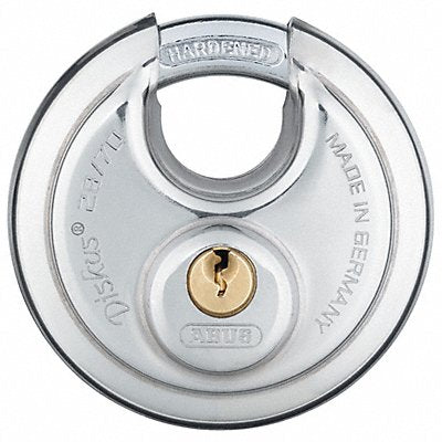 Keyed Padlock 49/64 in Round Silver PK2