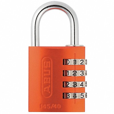 Combination Padlock 1 4/5in Rectgle Orge