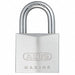 Keyed Padlock 49/64 in Rectangle Silver