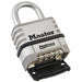 Combination Padlock 1 7/8in Rectgle Slvr