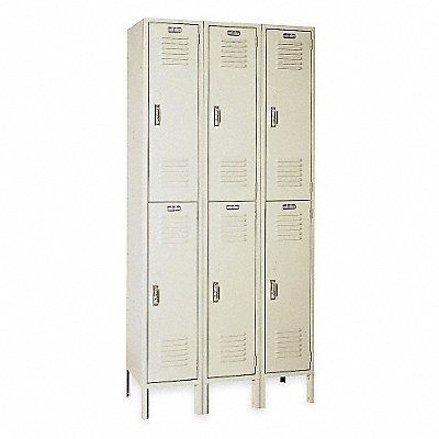 Wardrobe Lockr Lvrd 3 Wide 2 Tier Putty