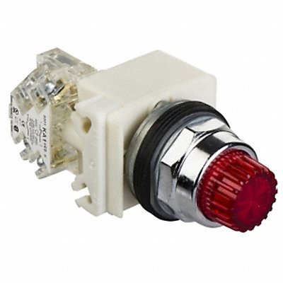 H6934 Illuminated Push Button 30mm 1NO/1NC Red