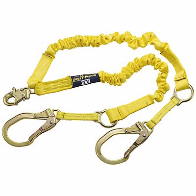 Shock-Absorbing Lanyard Yellow