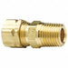 Connector Low Lead Brass CompxM 1/4In