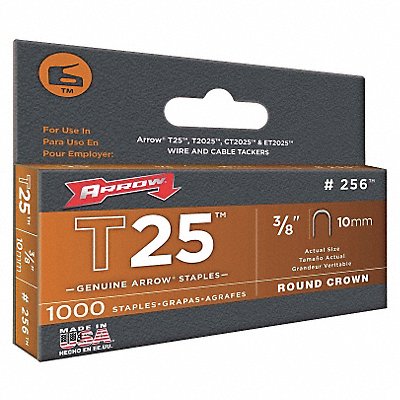 Staples T25 Round 1/4x3/8 PK1000