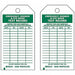 Emer Sh  Eye Wash Test Rcd Tag PK10
