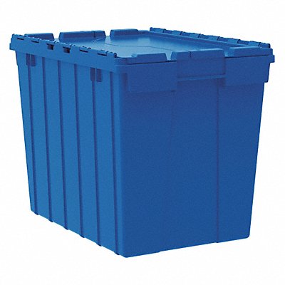 F8958 Attached Lid Ctr Blue Solid Ind Grd Poly