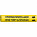 Pipe Markr Hydrochloric Acid 2in H 2in W