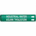 Pipe Marker Industrial Water 2in H 2in W