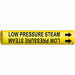 Pipe Marker Low Pressure Steam