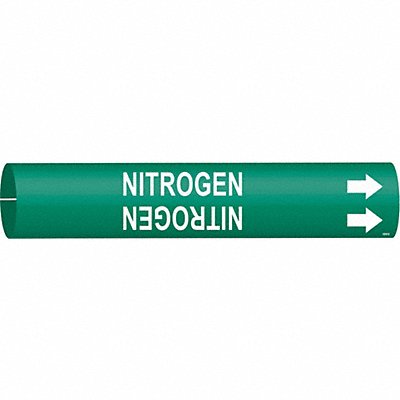 Pipe Mrkr Nitrogen 2 13/16in H 2 4/5in W